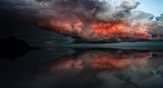 dream of red sky storm